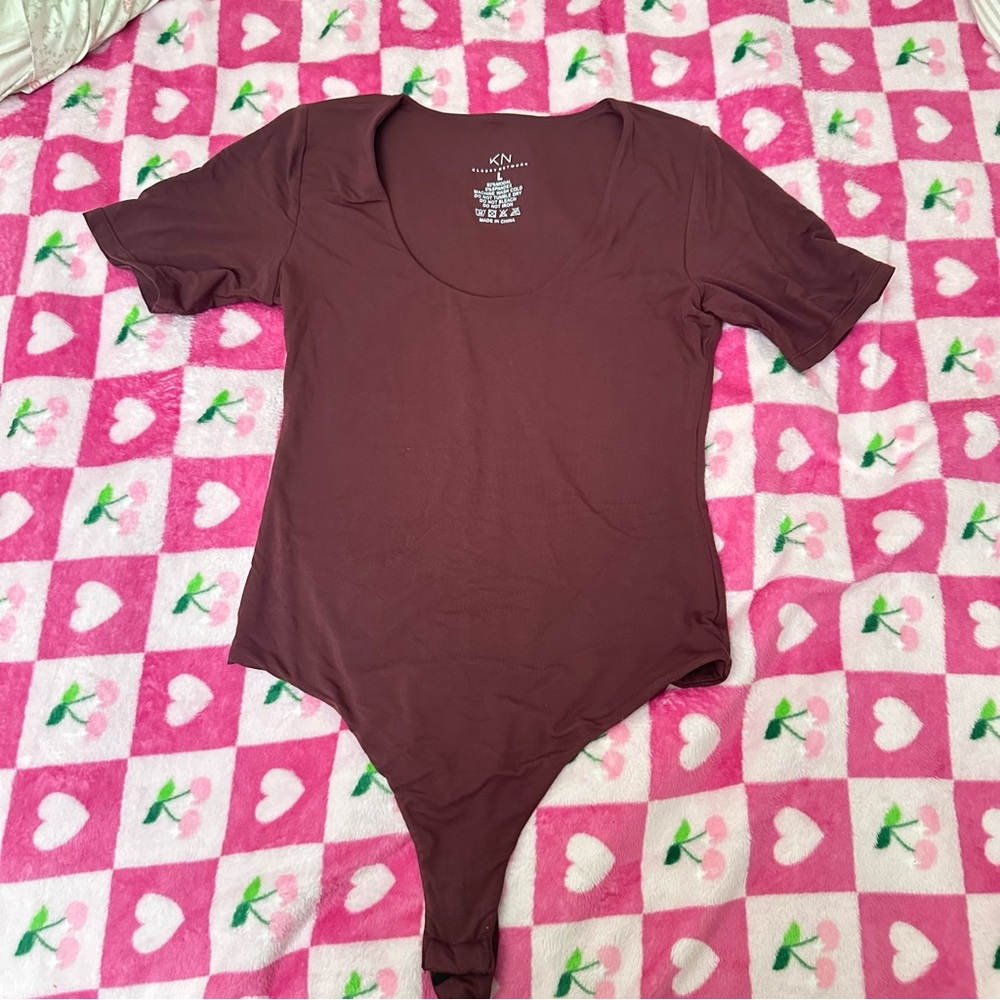 Maroon Short Sleeve Bodysuit